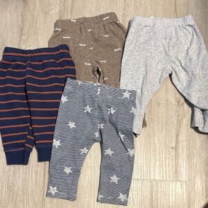 3/$20 Set of Baby Pants in Blue, Brown, and Gray